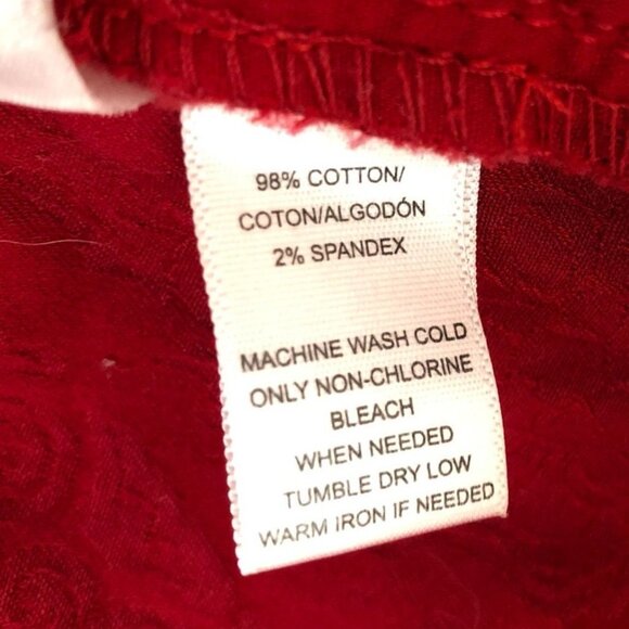 Ann Taylor Loft Womens Pants Size 27/4 P Modern Ankle Stretch Casual Travel Red - Picture 10 of 15